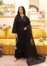 Twilight By Mahnur Embroidered Lawn 3 Piece Unstitched Suit MN25TL D-05A OBSIDIA